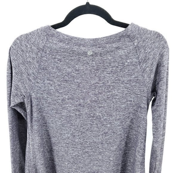 Lululemon Rehearsal Long Sleeve Tunic Top 6/M Heathered Black Swan (Purp… - Picture 9 of 16